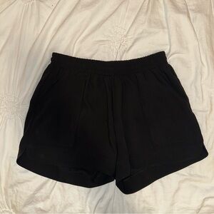 Black Pull On Shorts